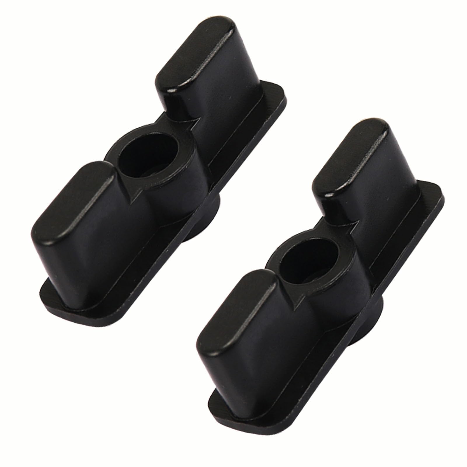 Lot de 2 loquets double pour pare-brise de bateau – Loquet de fenêtre en nylon pour remplacement de fixation de pare-brise de bateau | Loquet d'inclinaison de fenêtre pour support de pare-brise de
