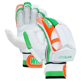Whitedot Whiz Leather Cricket Batting Gloves, Multicolor, Suitable for Beginner and Intermediate Players, Mens LH | Comfort and Style on the Field for Aspiring Cricketers |