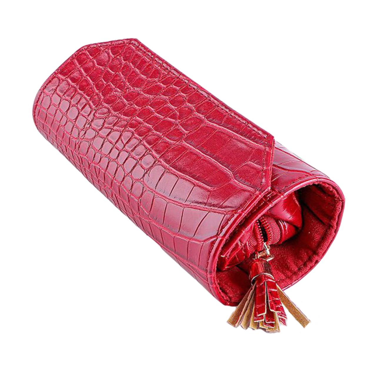 BESPORTBLE Multi-purpose Portable Jewelry Roll Large Ring Jewelry Box Travel Organizer Bag for Watch Storage