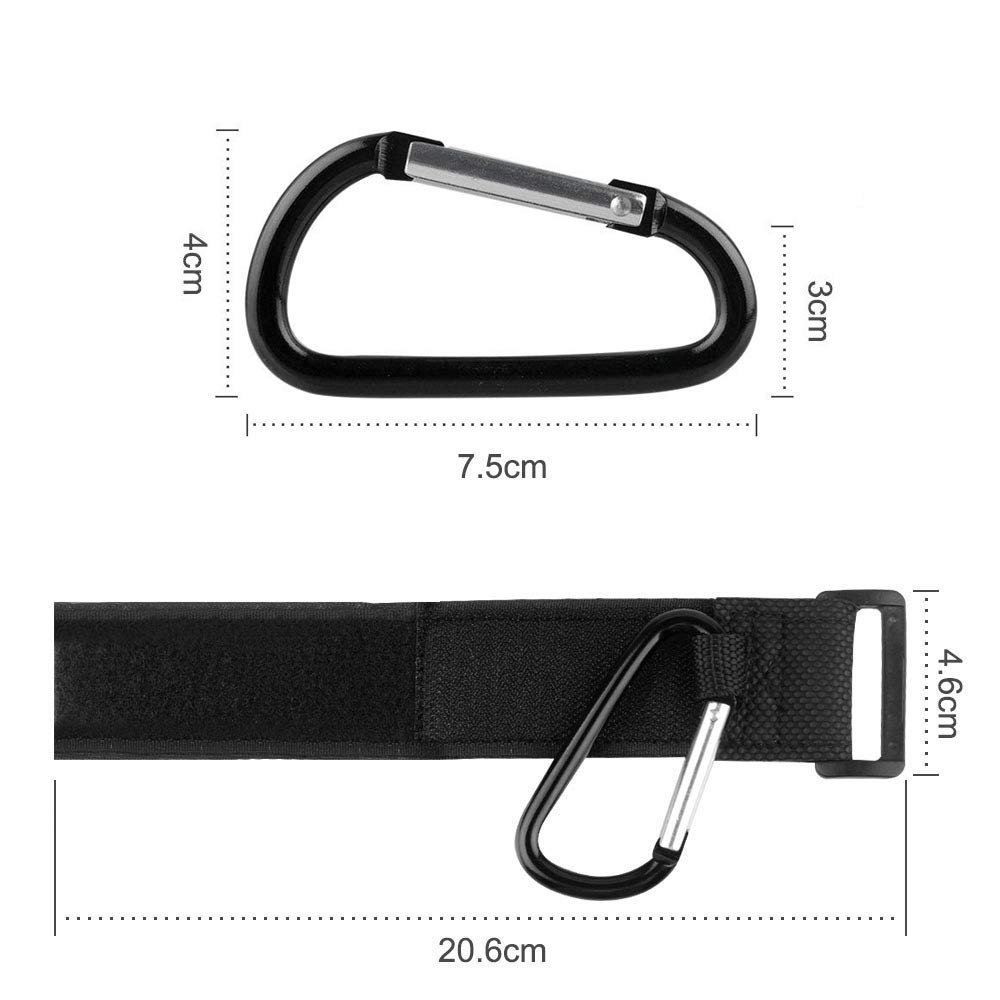 OFUN 4 Piezas Ganchos Carritos de Bebé, 25KG Teniendo Peso, Gancho Multifuncional para Silla de Paseo/mosqueton, Duradero y Resistente