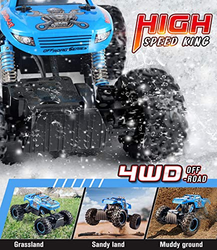 NQD RC Car, Remote Control Monster Trucks 1:12 Big Scale 4WD Off Road Rock Crawlers 2.2Ghz Radio Remote Control Car High Speed Racing All Terrain Climbing Car Gift for Boys - Thumbnail 7
