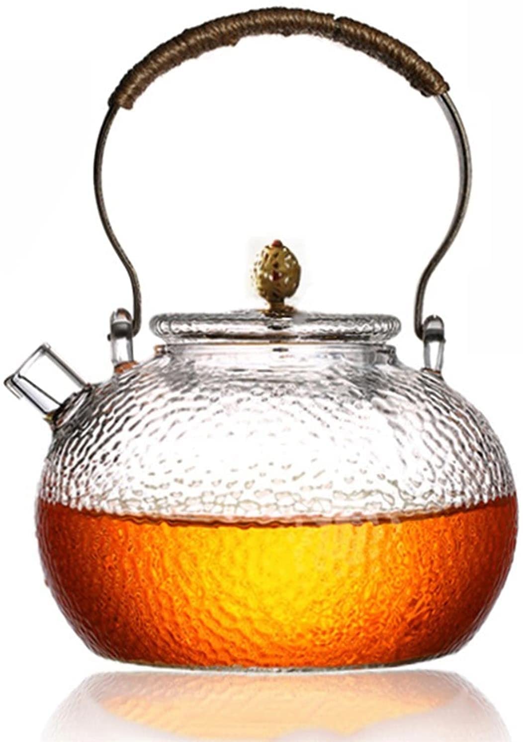 TYUHDUYUR Teapot Glass Teapot Tea Filter Chinese Tea Set Puer Kettle Coffee Glass Maker Office Tea Pot Tea Pot (Color : A) (A)