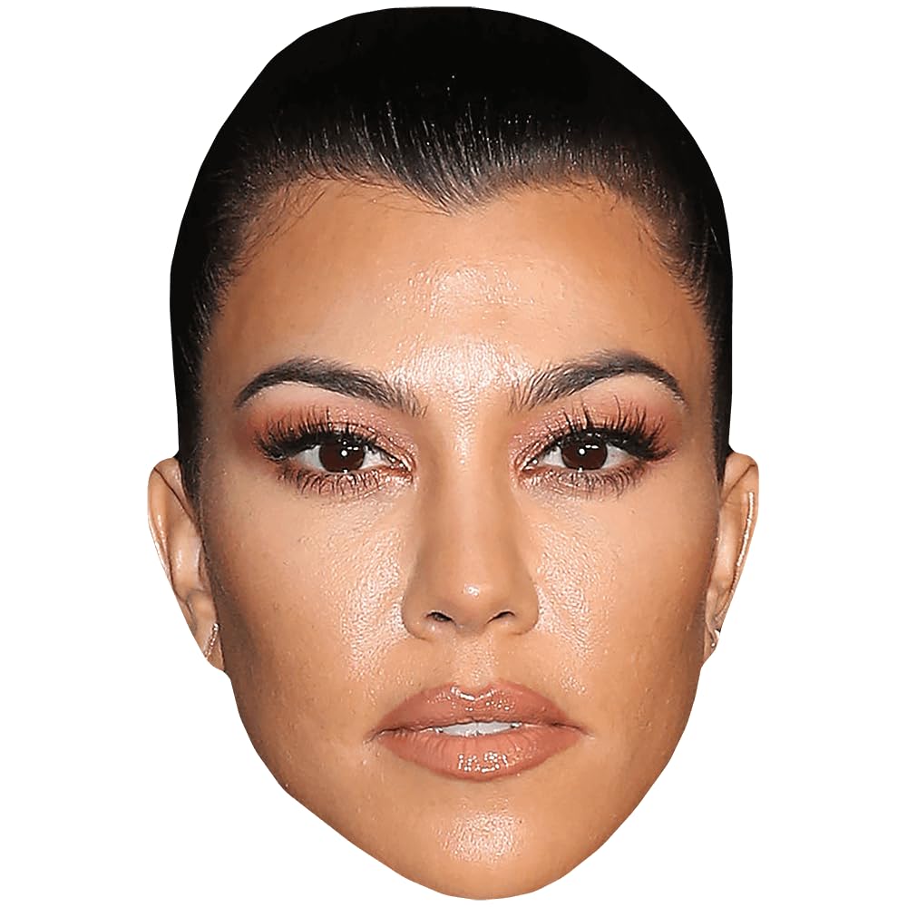 Kourtney Kardashian (Make Up) Celebrity Mask, Flat Card Face, Fancy Dress Mask