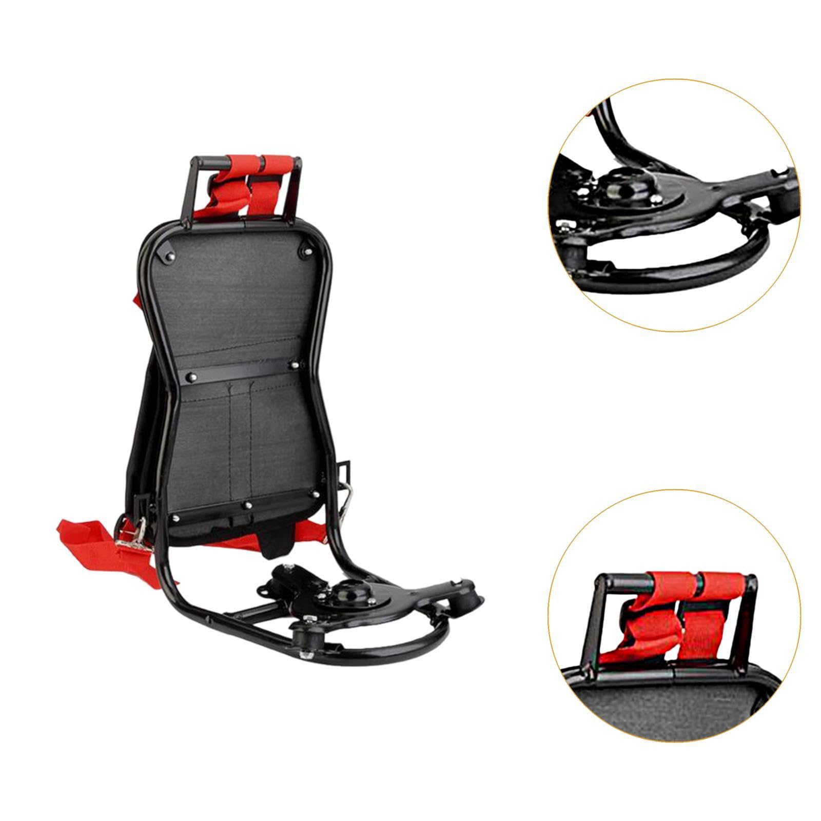 Amagogo Système de Sac à Dos pour débroussailleuse avec Support de Coupe-Bordures à Base Triangulaire Universel pour aménagement paysager Professionnel,