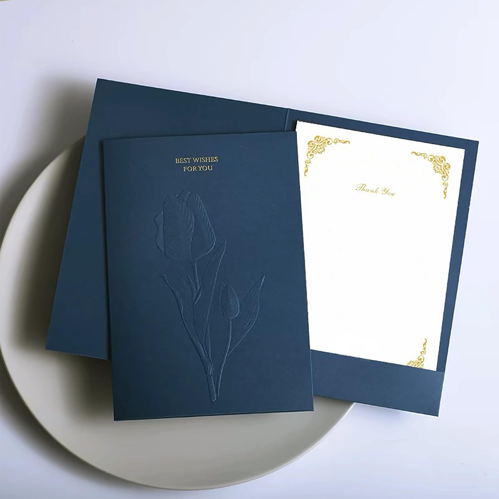 Carta per stampante, con copertina blu, 21 x 28 cm, per inviti, scrapbooking, artigianato, biglietti fai da te, decorazione, disegno (blu, 25P)
