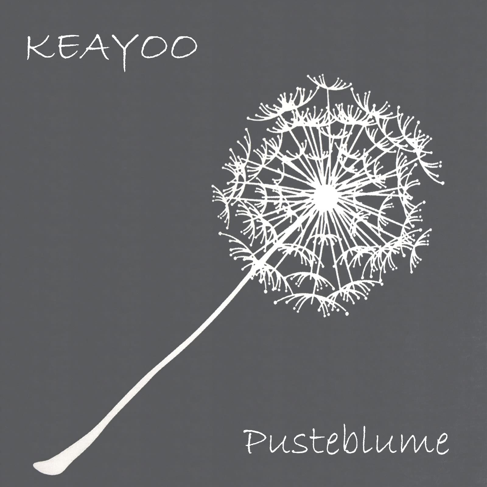 KEAYOO Bettwäsche 135x200 Grau Weiß Wendebettwäsche Pusteblume Muster 100% Baumwolle für Sommer bis Winter Soft Touch mit Reißverschluss 4teilig Set