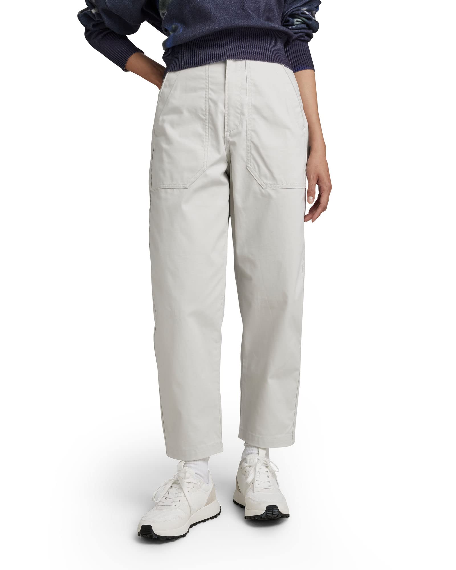 G-Star Para Mujer Pantalones 3D Fatigue Boyfriend New, Gris (oyster mushroom D23226-D387-D607), 30