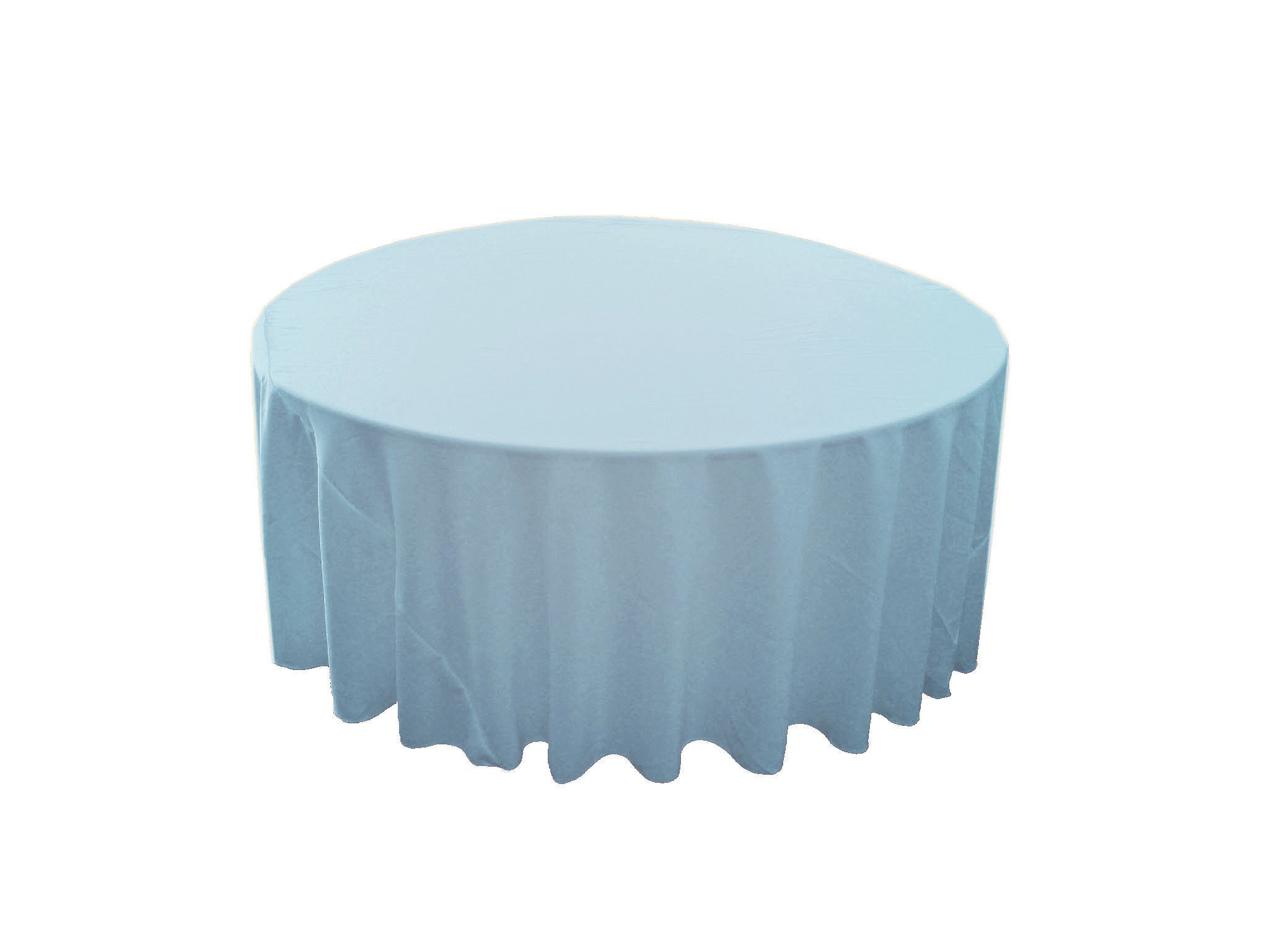 LA Linen Polyester Poplin Washable Round Tablecloth, Stain and Wrinkle Resistant Table Cover 120"