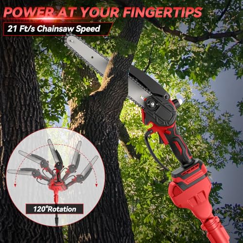 Mini tronçonneuse 18V compatible Milwaukee avec perche extensible