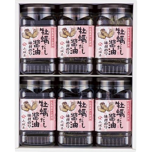 山城屋 牡蠣だし醤油味付海苔 NK-30 【本場広島産牡蠣使用】本場広島産の牡蠣を煮出してつくられたこだわりのだし醤油で、厳選された良質の海苔を味付した逸品です。