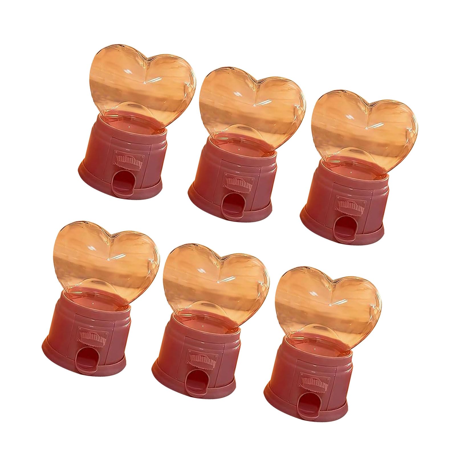 hogtnd Heart Shaped Plastic Candy Dispenser for Party Treats Container for Wedding, Valentine's Day, Birthday, Gift Wrapping, Lovers Candy Machine
