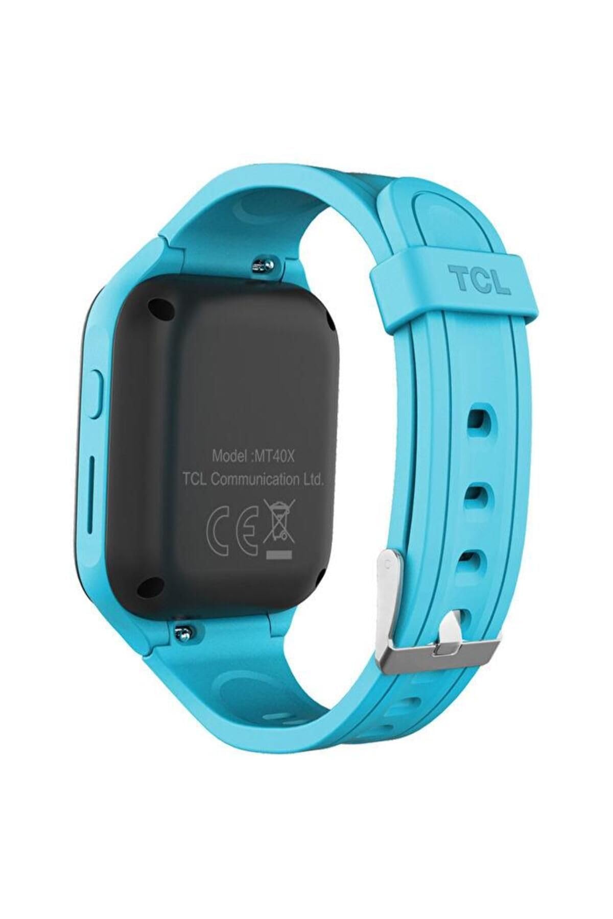 TCL Kinder Smartwatch 'MT40X' MOVETIME mit Nano SIM-Karte, GPS, Kamera und Notruftaste, Blau, One Size