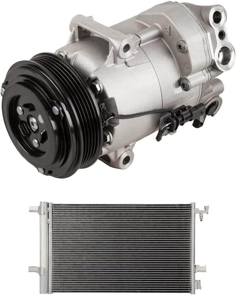 For Chevrolet Cruze 2012-2015 OEM AC Compressor w/A/C Condenser & Drier - BuyAutoParts 61-86584RU New