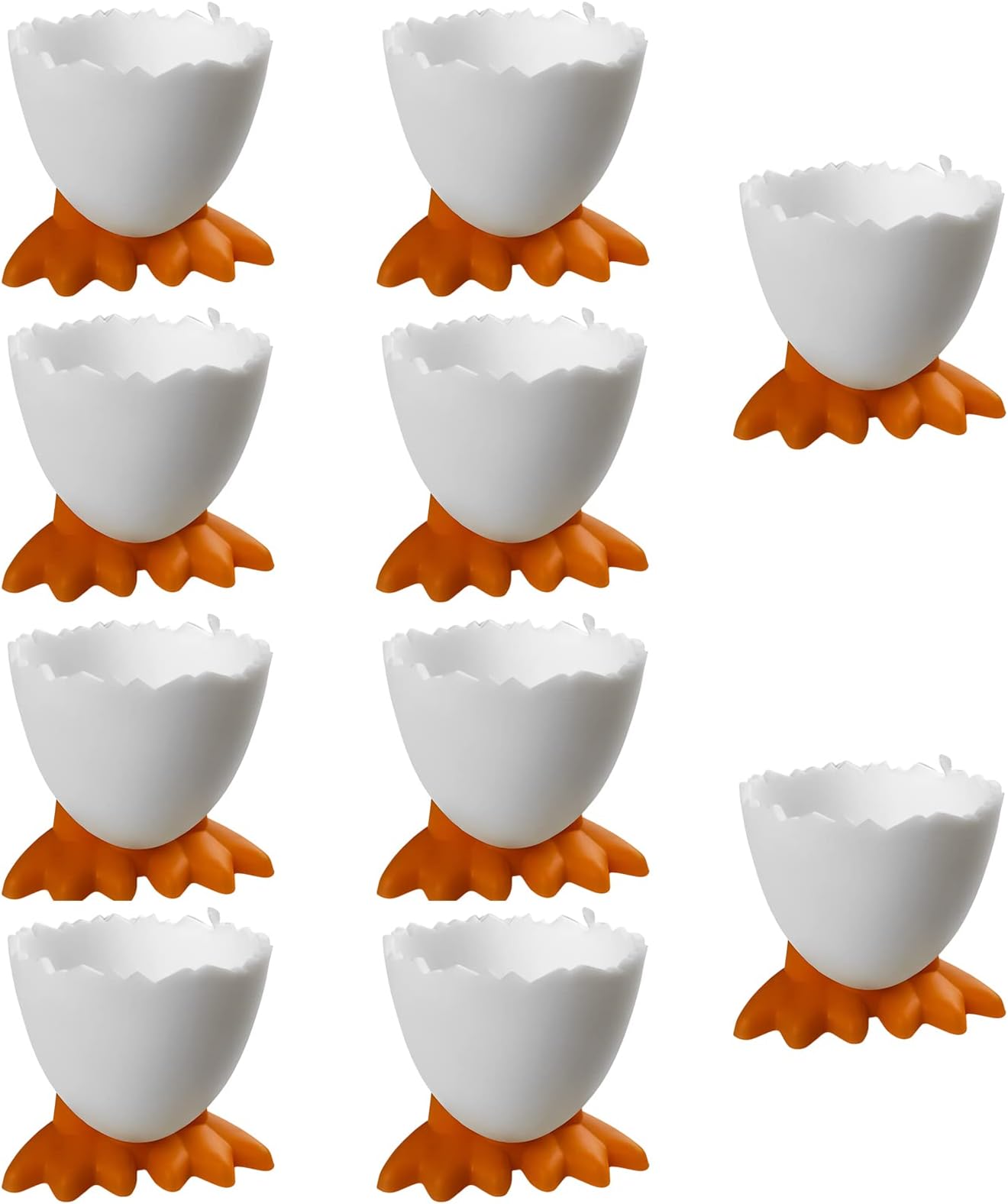 Keho Keho Kehongdun Novelty Egg Cups,10/20Pcs Easter Funny Egg Cups Boiled Egg Holders Kids Egg Cups Egg Holder Stand for Kids Adults Kitchen Boiled Eggs Breakfast