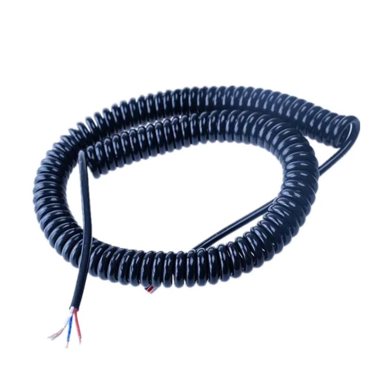 Stretch Resistance 2 3 4 5 6 7 9 Cores Copper Wire Spring Spiral Cable 2.5M 5M 7.5M -2PCS/Lot(2 cores 0.3 Square,2.5m)