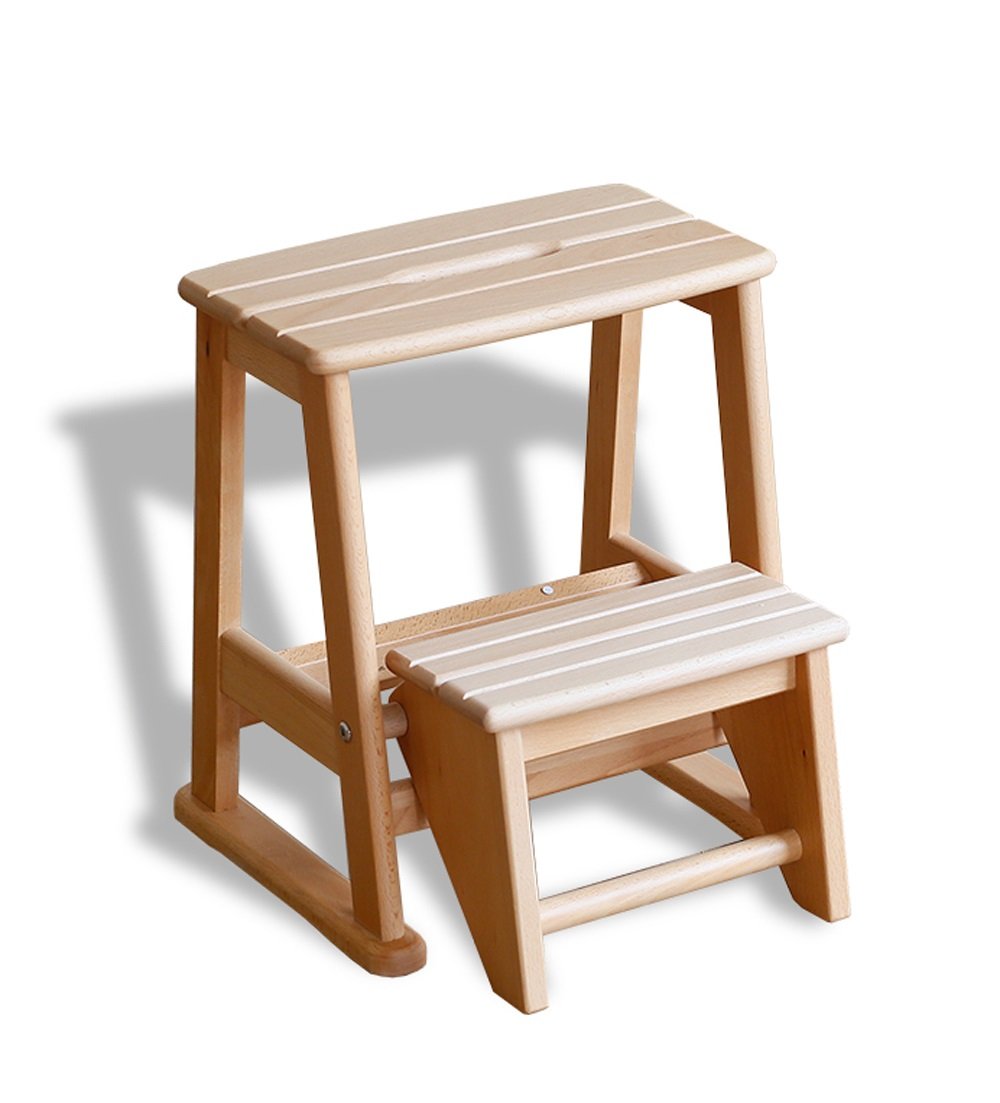 Taburete de escalera en madera de haya con acabado clásico DASHADAO B