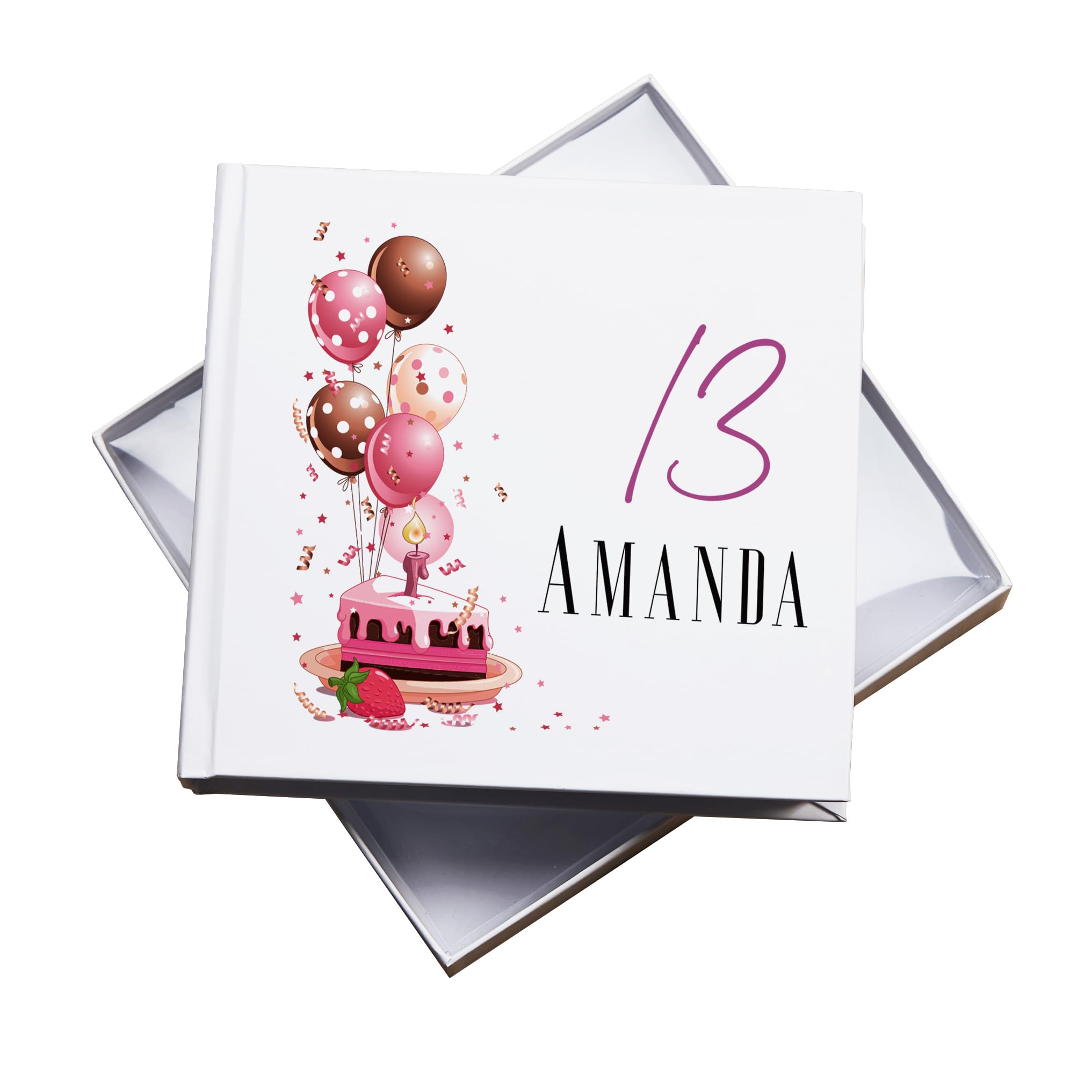 Ukgiftstoreonline White Personalised 13Th Birthday Gifts For Her Photo Album