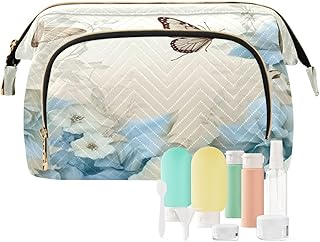 Kigai Butterfly in Flowers Makeup Bag Cosmeti...