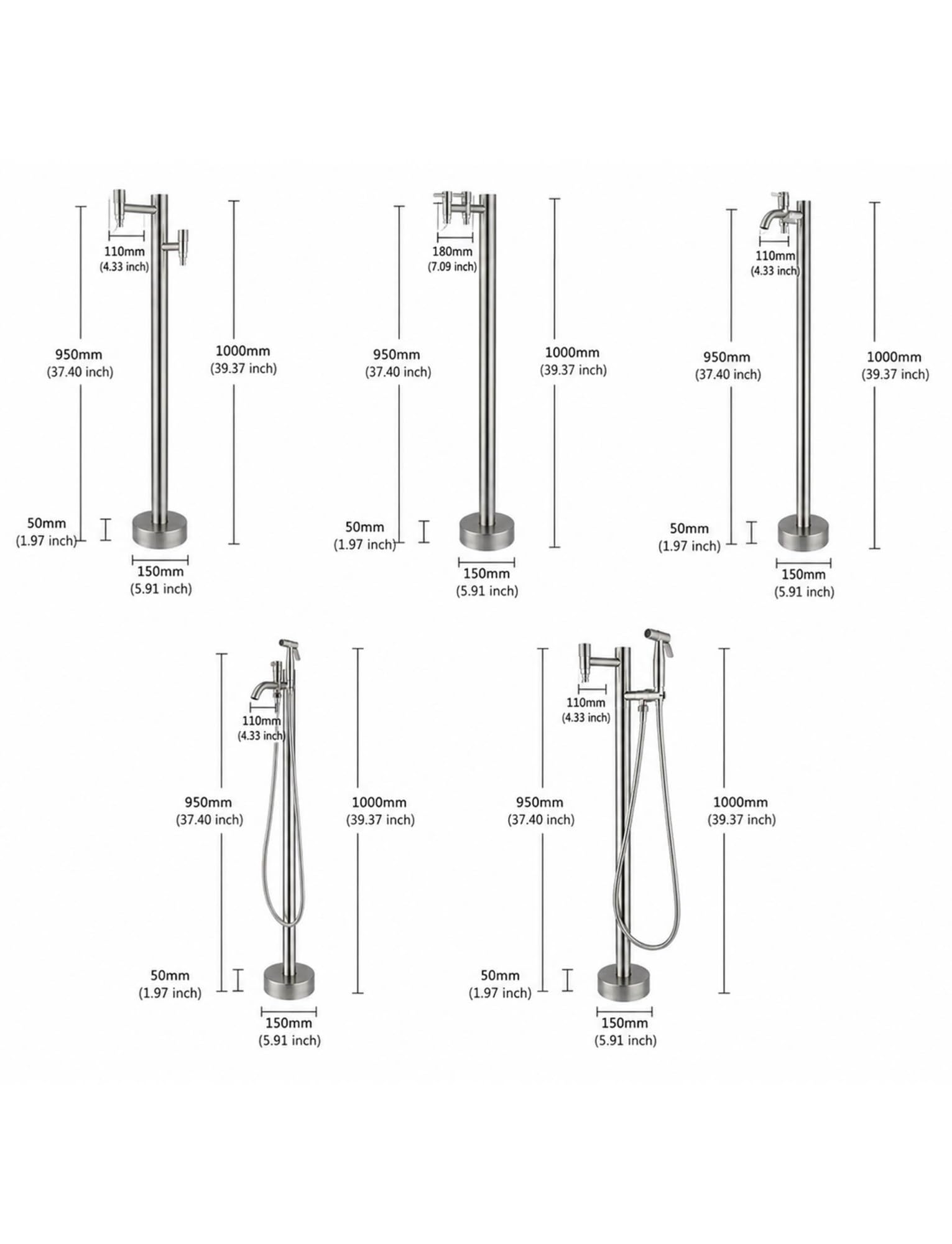 Poste de grifo de columna de agua para exteriores, hidrante de jardín independiente para patio y patio, sistema de riego anticongelante