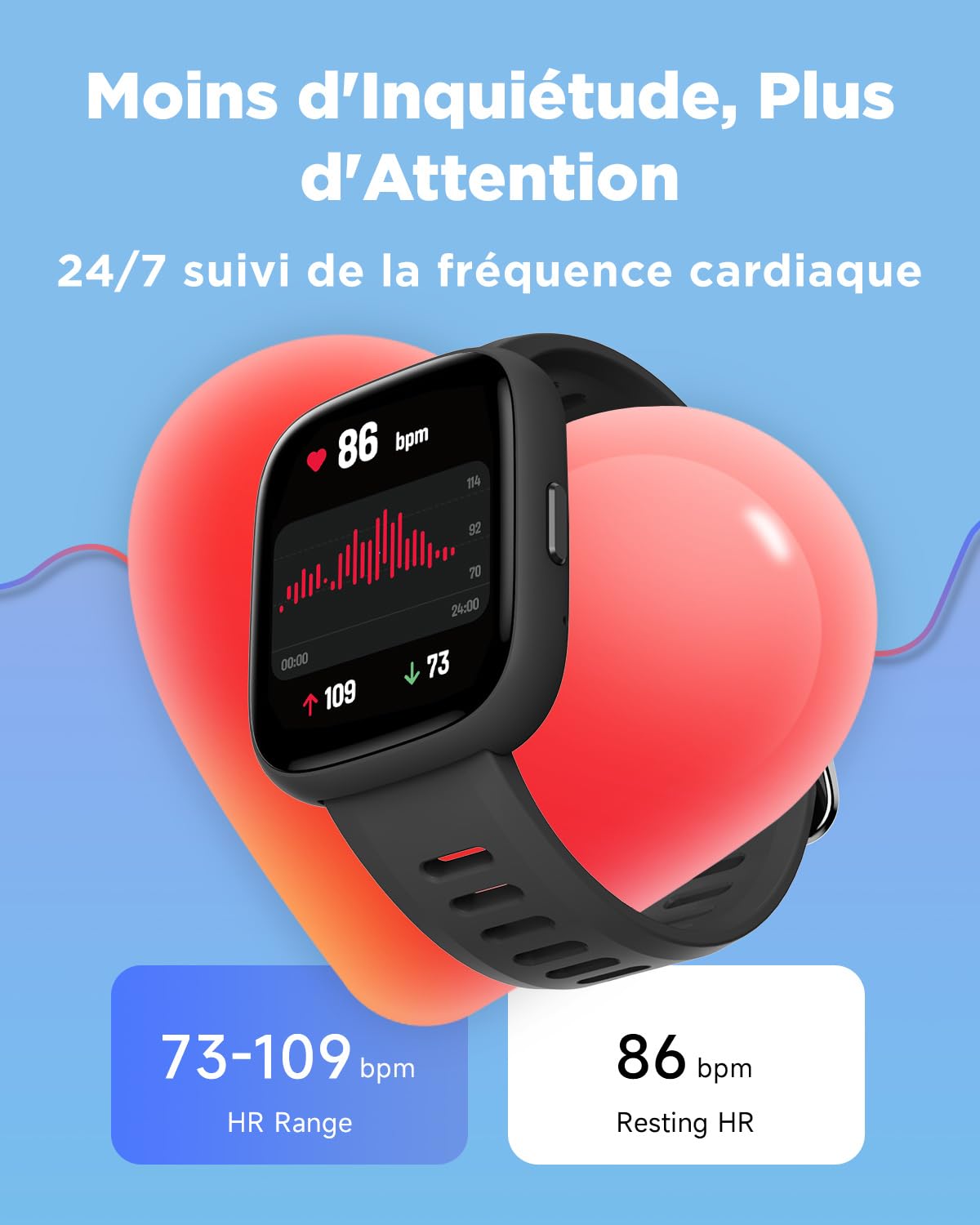 BIGGERFIVE Montre Enfant Connectée ou Non, 1,8" Smartwatch Podomètre | Cardiofrequencemètre, IP68 Étanche, Moniteur de Sommeil, Jeux de Puzzle, 100+ Cadrans pour Garçons Filles Ados 5-16