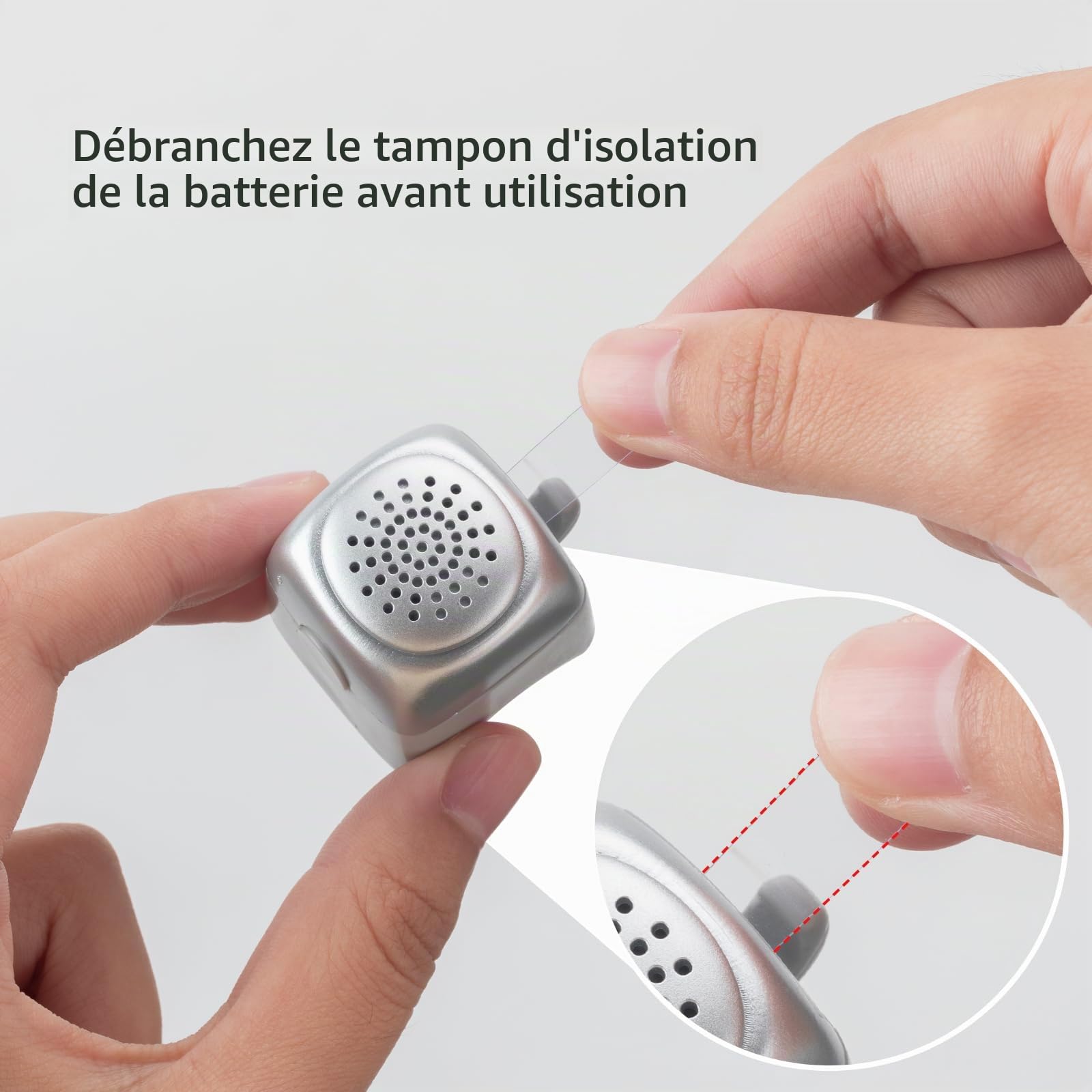 ROCKBROS Sonnettes Électrique Vélo, Klaxon Vélo Électronique, Mini Avertisseur Sonore Cloche E-Bell Étanche Bell 80dB, Universelle Fixation Élastique en Silicone Noir Rouge Bleu