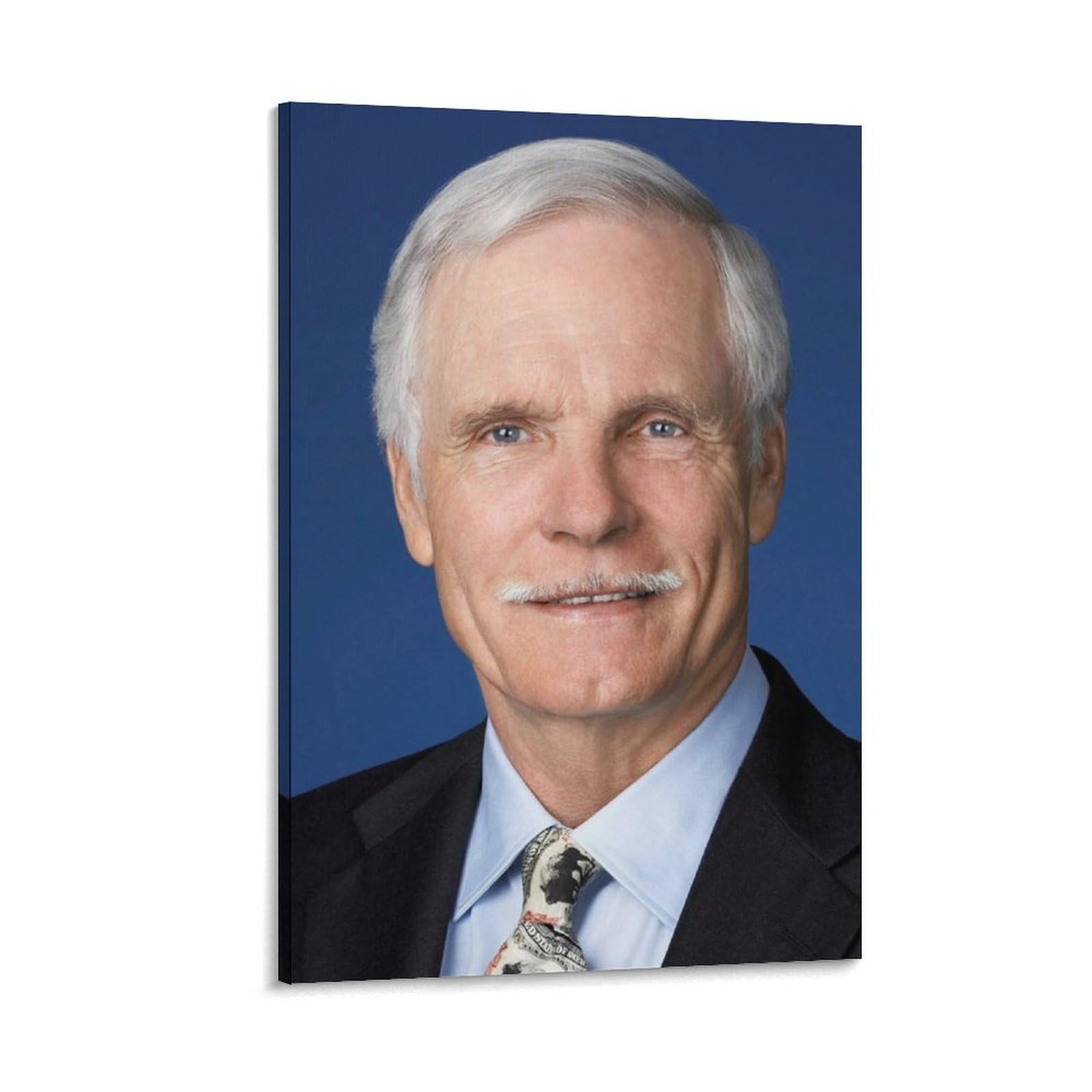 Poster Ted Turner impression sur toile déco esthétique 40x60 cm - 8