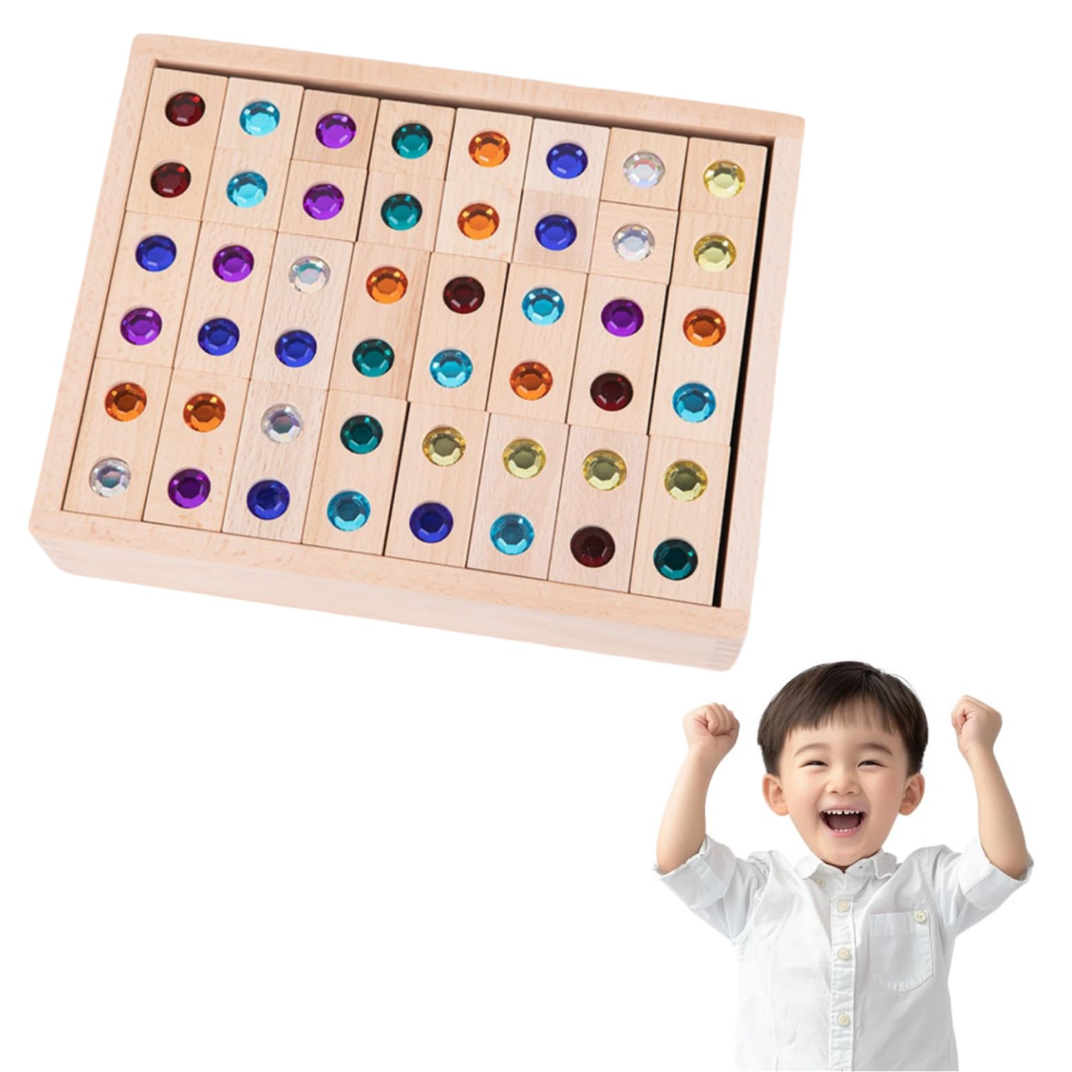 Amazon | ジュエル積木 ウッドクロス32ピース【親子で夢中！宝石