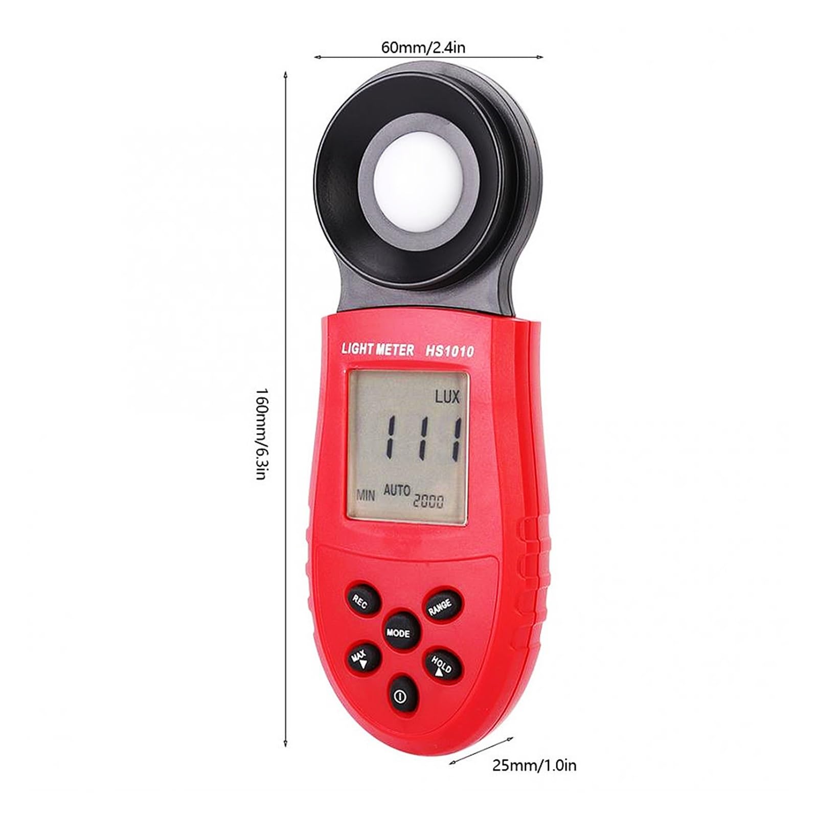 Miernik światła HS1010 Cyfrowy Luksomierz 1-200 000 Luksów Luminometr 1 Luks 0,1 Luksa 0,01 Luksa Iluminometr LUX/FC Miernik Oświetlenia HS1330 HS1332(HS1330)