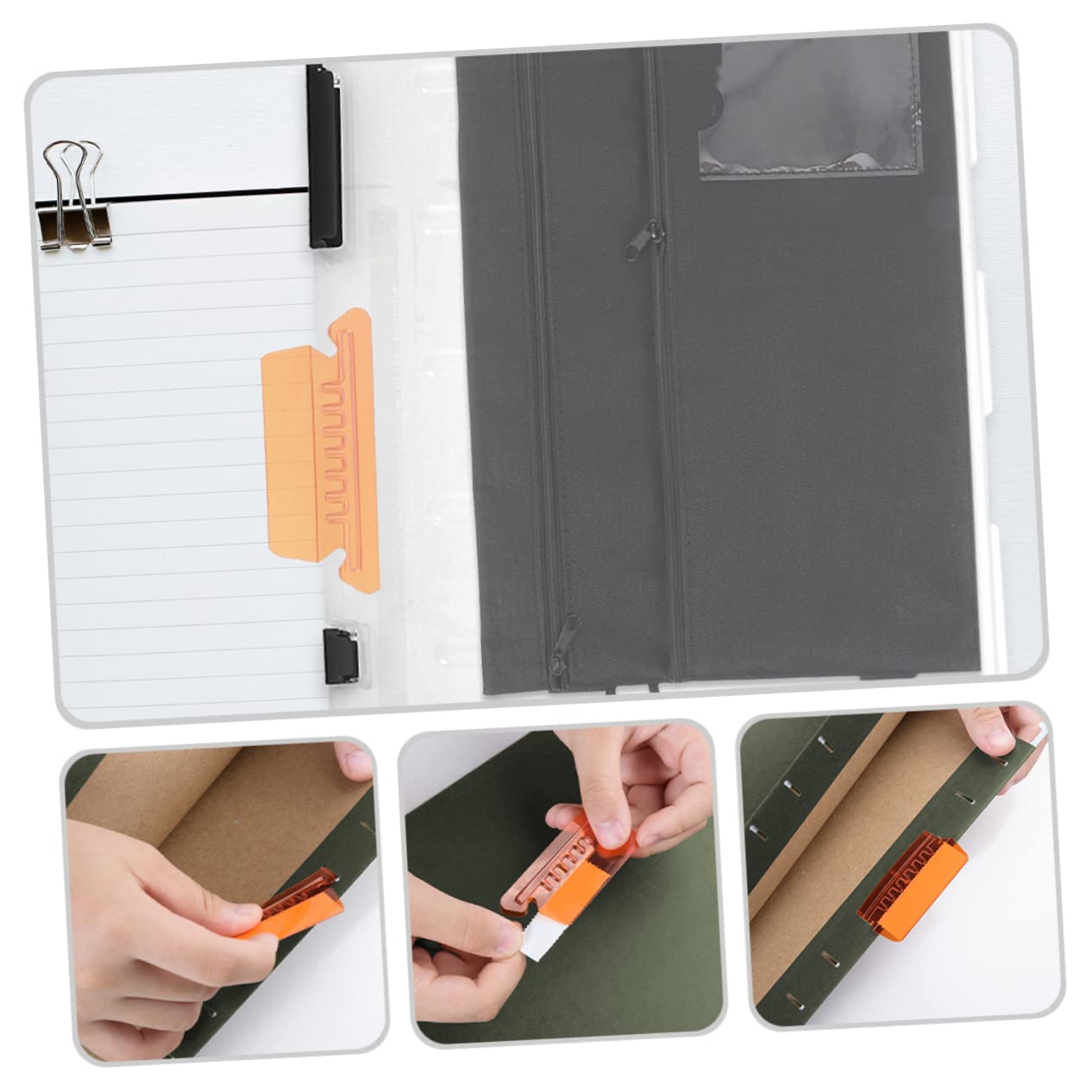 DOITOOL 4 Set Etichette Per Sospese Colorate Con Inserti Trasparenti Per Organizzazione Ufficio E Casa Facili Usare E Riutilizzabili Per Classificazione Documenti 40 Pezzi * 4