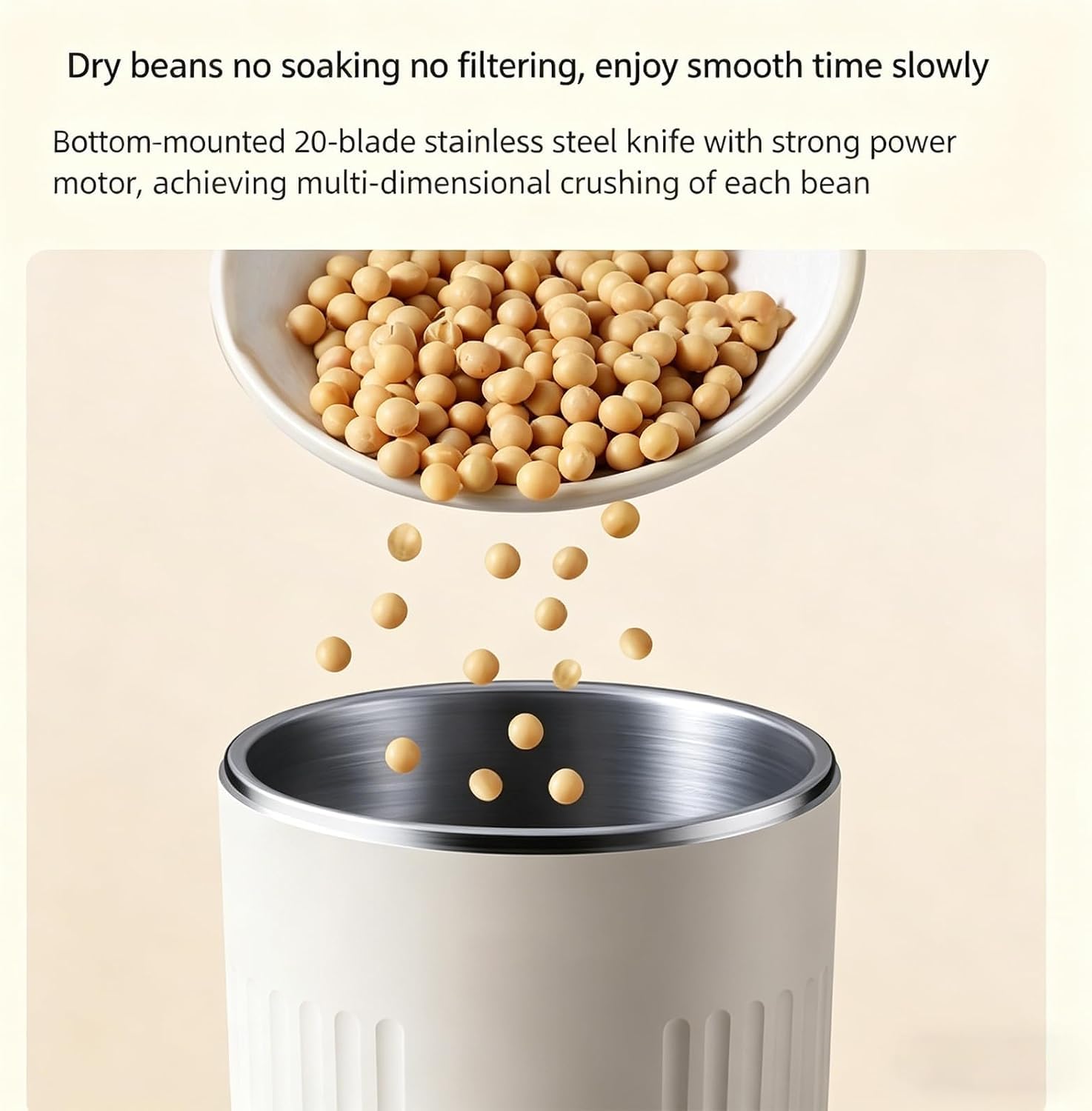 Machine À Lait De Soja Portable De 350 Ml, Prête À Consommer, Avec 6 Programmes Prédéfinis, Utilisation Simplifiée Grâce À Un Seul Bouton. Mini Mixeur À Soja Idéal Pour Le Bureau, Le Camping Et