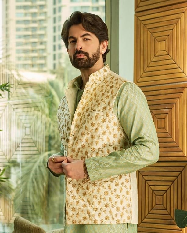 Image of SOJANYA (Since 1958, Men's Silk Fancy Border Dhoti