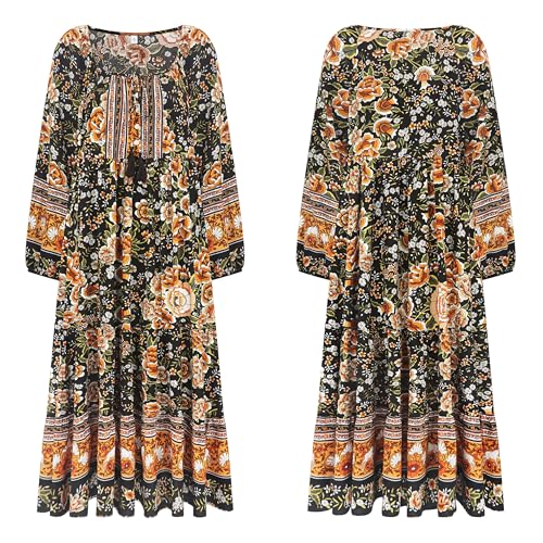 Robe fluide fleurie loose fit pour masquer les complexes - 6