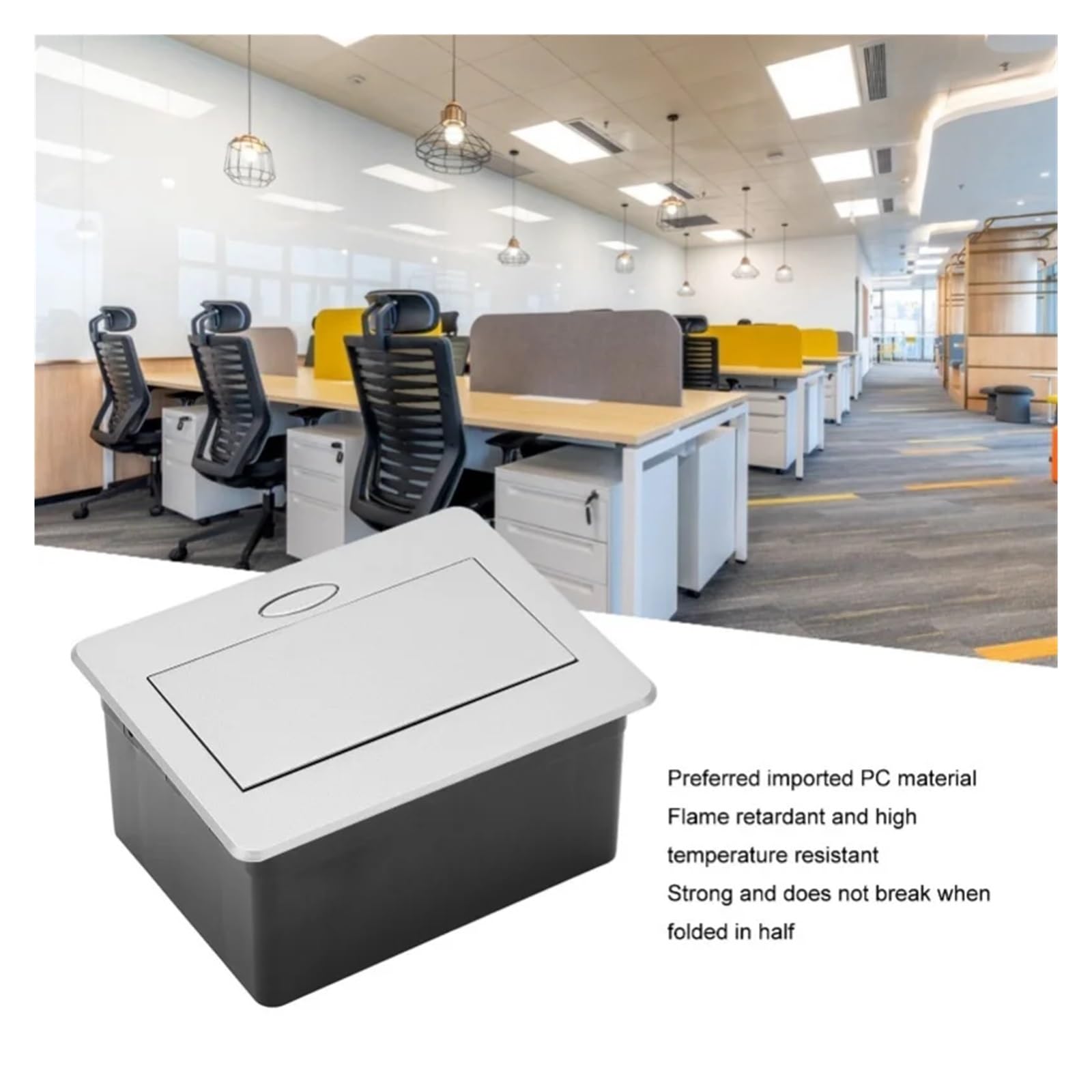 Prise de bureau, multiprise dissimulée, boîte connexion Table, 2 prises