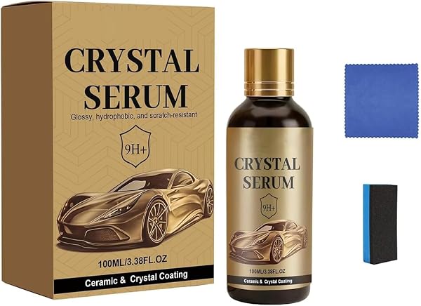 PTZ Crystal Serum – Advanced Graphene Ceramic Coating for Cars, 9H Graphene Coating for Auto Car Detailing, Coat Restore for Paint, Glass & Wheel(100ML) - 1