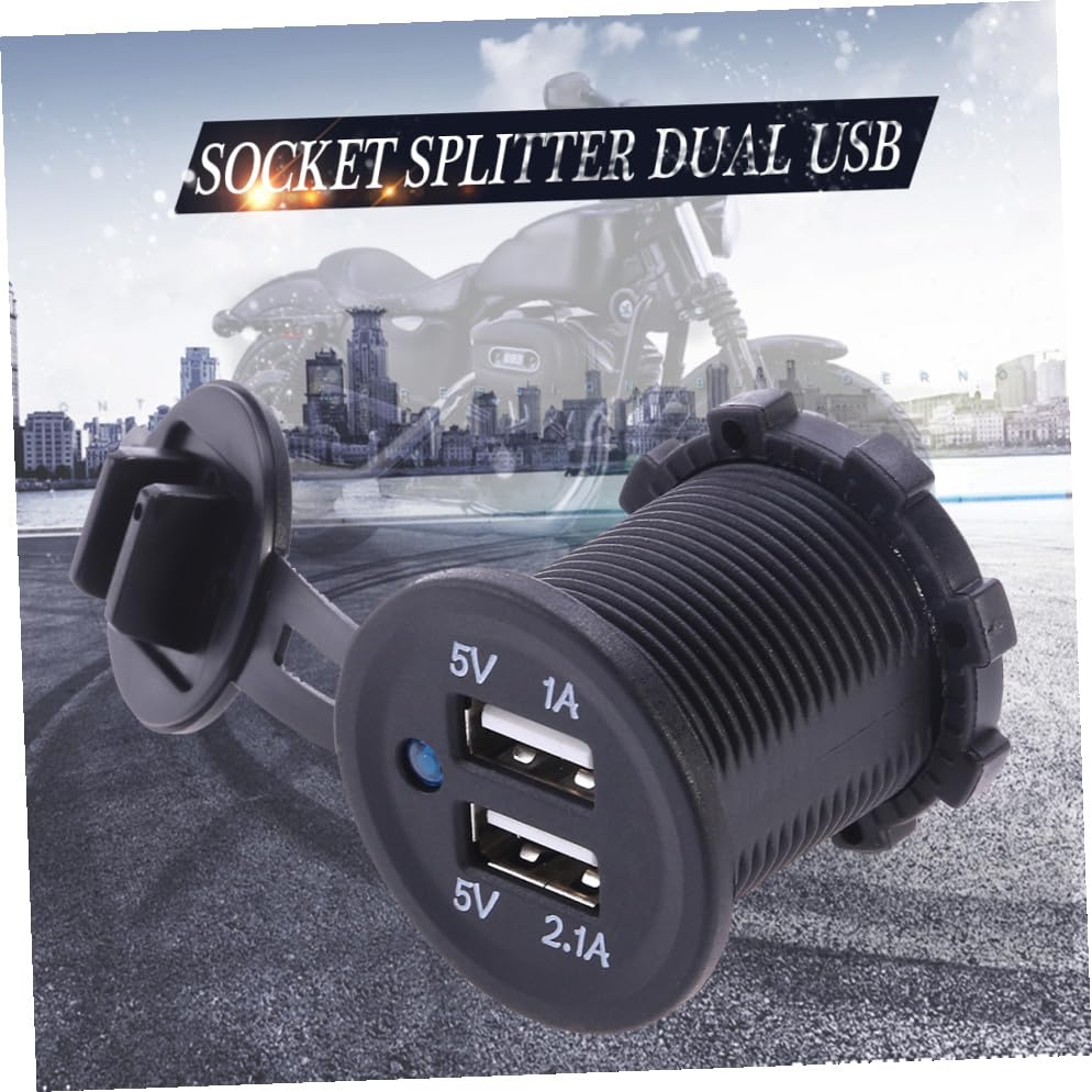 Cargador mechero coche dual USB impermeable PRETYZOOM para móvil 7