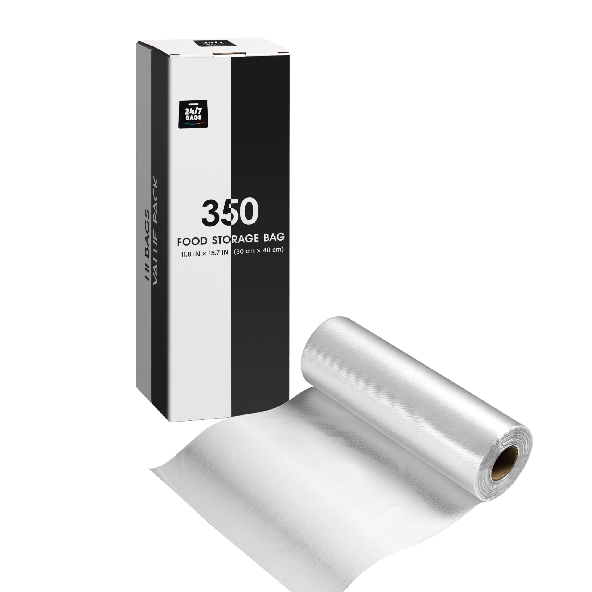 24/7 BAGS 1.5 Gallon Plastic Produce Bags, 350/Roll