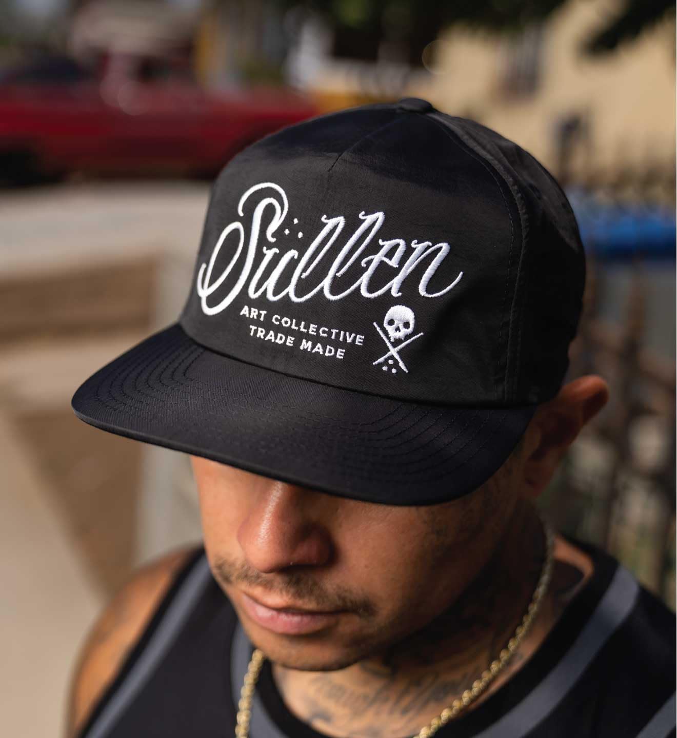 Sullen Fluent Snapback Tattoo Lifestyle Hat Adjustable Breathable Loose Body 6 Panel Hat - Image 5
