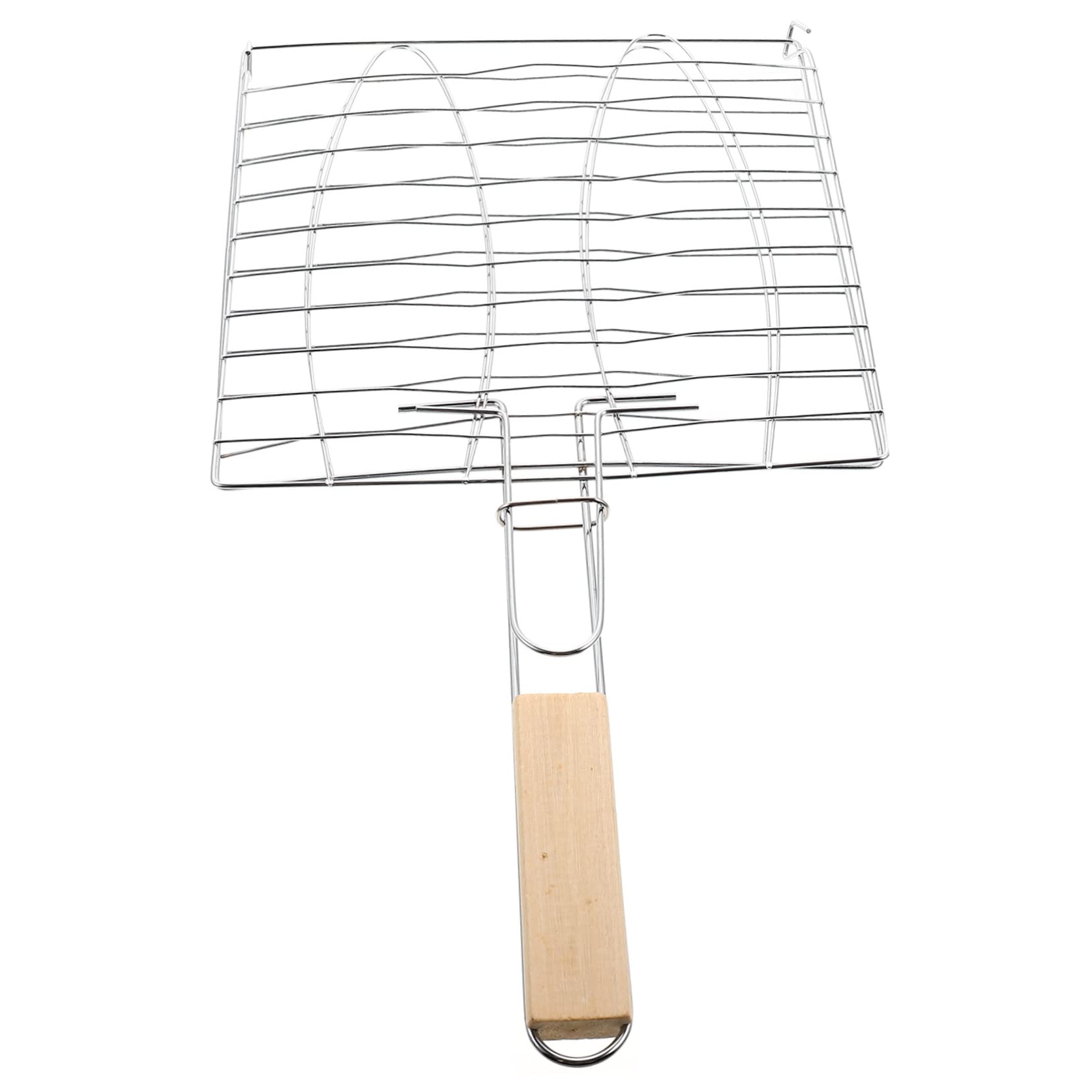 Happyyami Grill Basket Grilling Basket Fish Grilling Rack Clip Style Grill Heavy Duty Bbq Tool for Camping