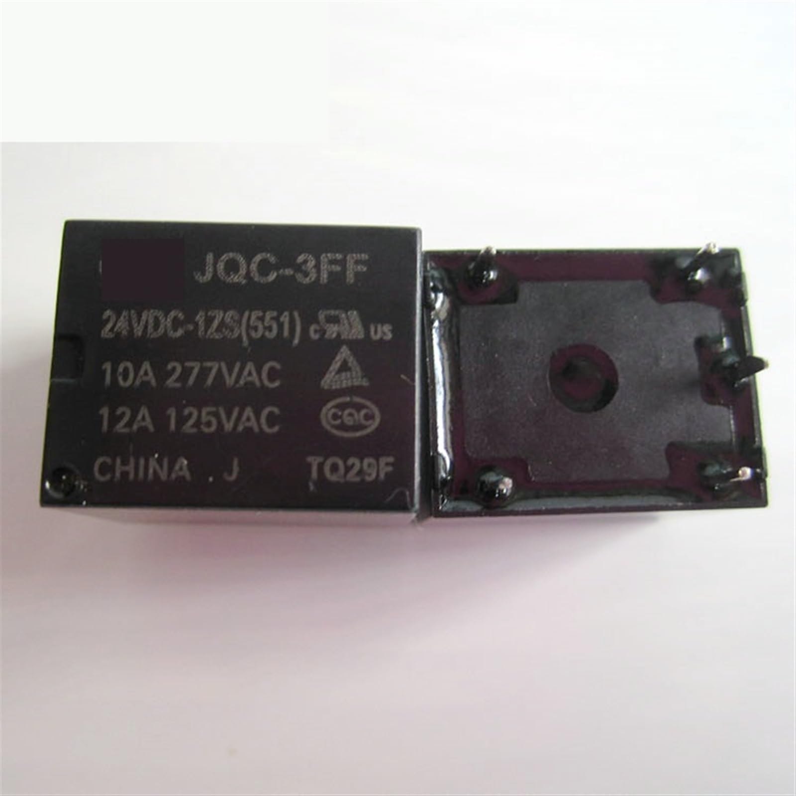 Relés de potencia HF3FF JQC-3FF componentes electromecánicos de 5 pines y 24V para circuitos 8