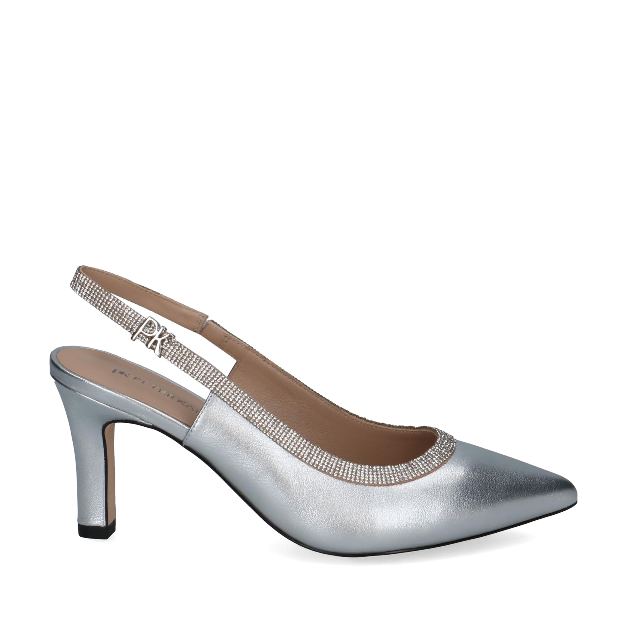 Peter Kaiser Damen Peter Kaiser Damen - Peeptoes & Slingpumps 79641 in Silber GlattlederSchuh