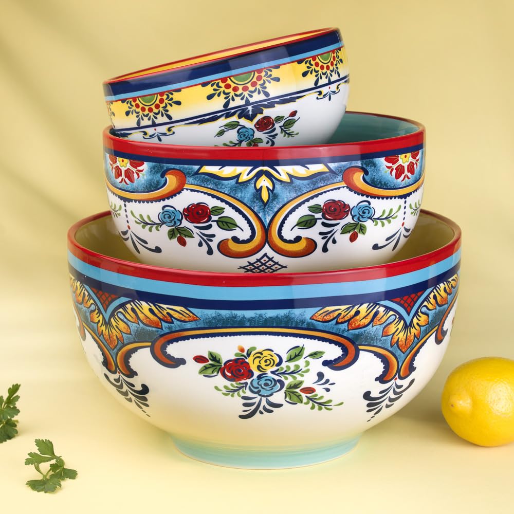 Amazon.com: Euro Ceramica Zanzibar Collection Vibrant Ceramic