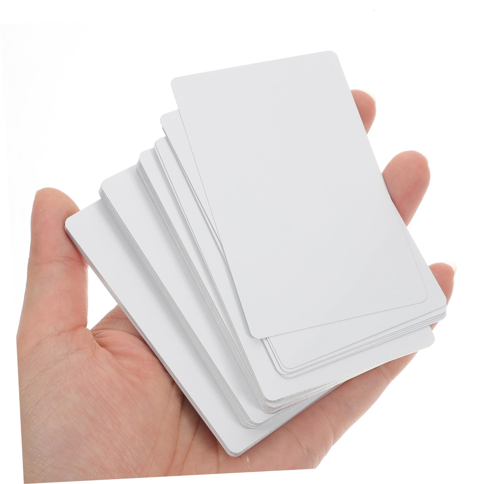 100 Weiße Aluminium Visitenkarten Blanko mit Abgerundeten Ecken | Gravur und Sublimation, Druckkompatibel, 0, 21mm Stark, 3, 4x2, 1 Zoll
