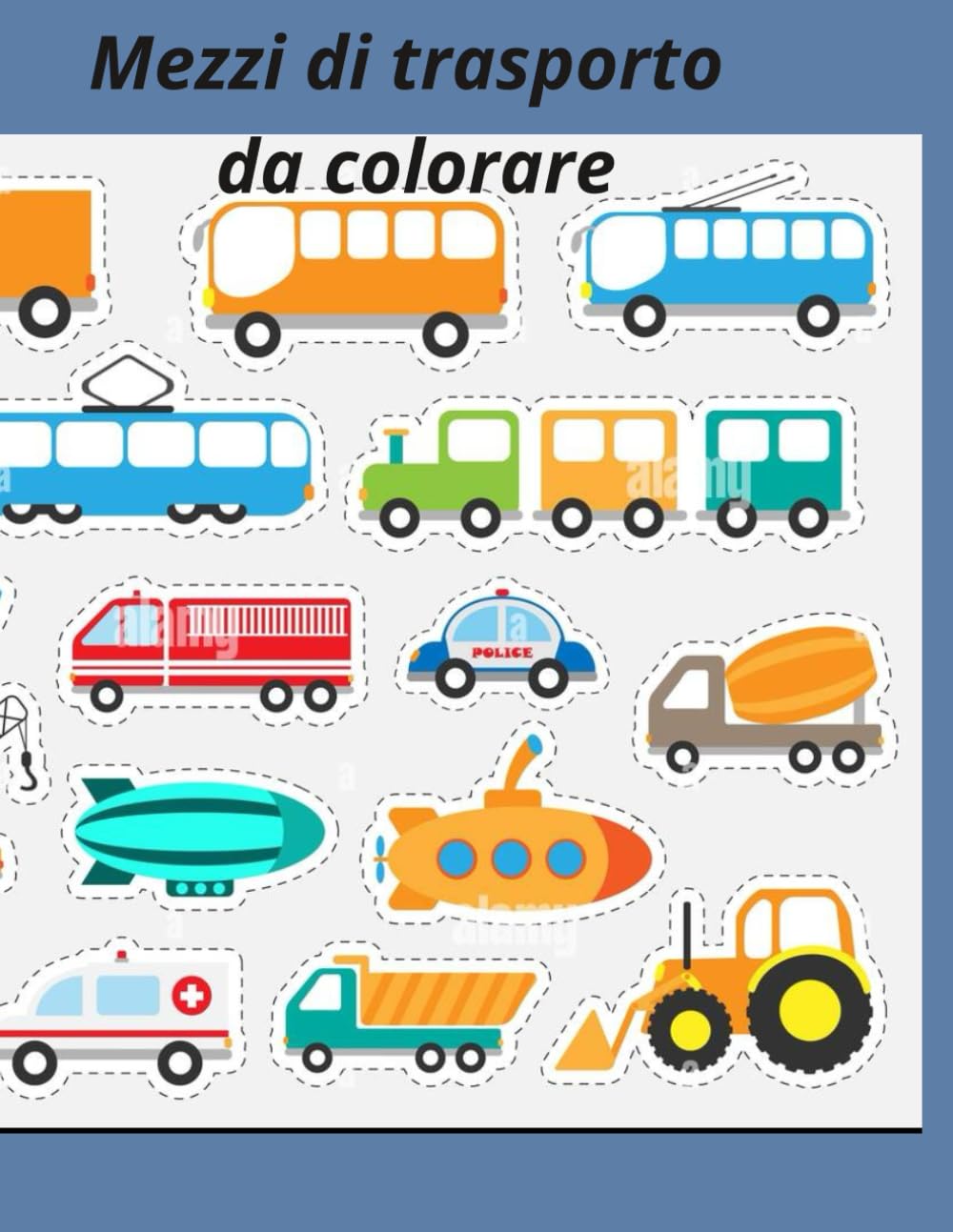 Mezzi di trasporto da colorare