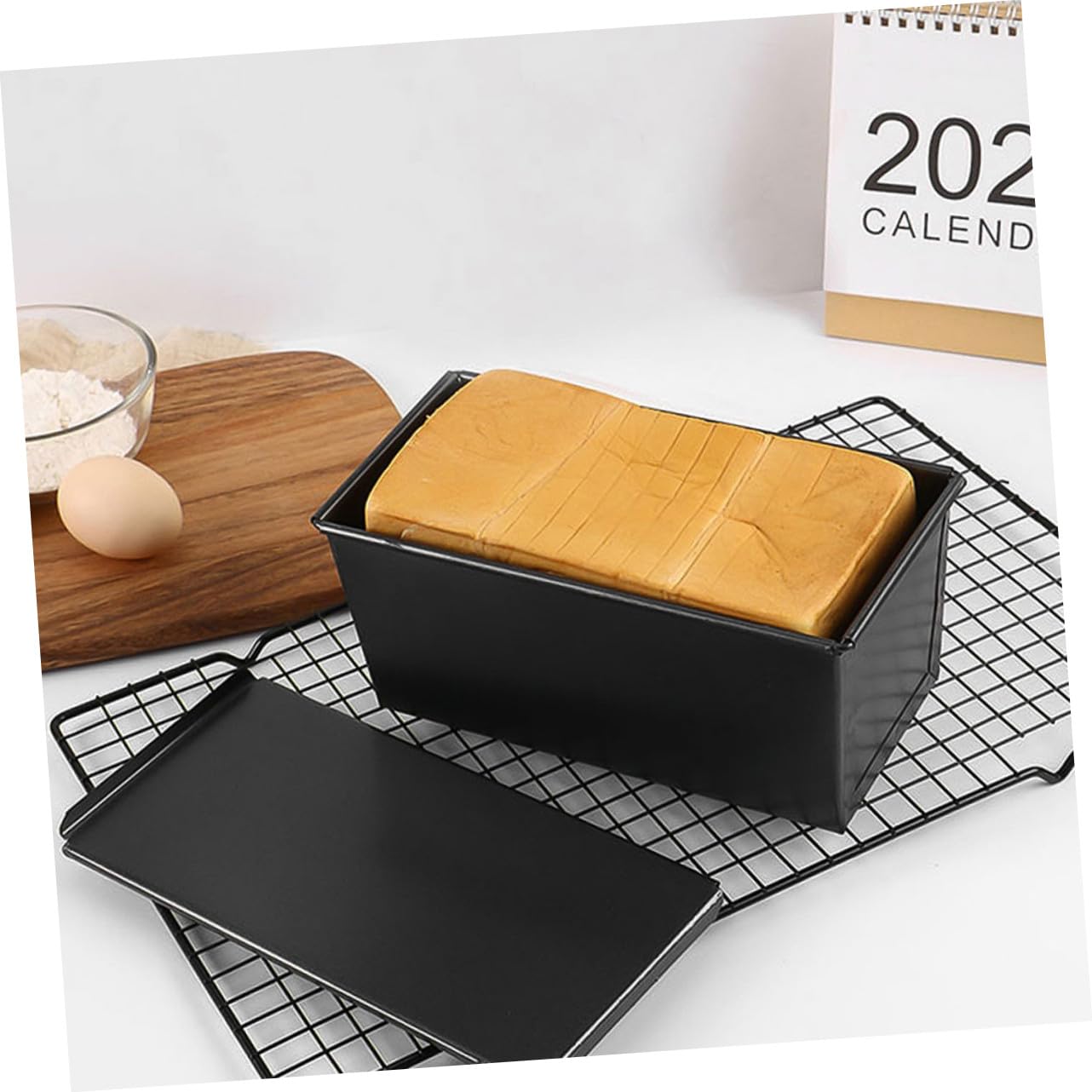 Toyvian Toastbackform Kohlenstoffstahl Mit Deckel Antihaftbeschichtete Kastenform Für Haushalt Und Küche Sichere Naht Vielseitig Einsetzbar