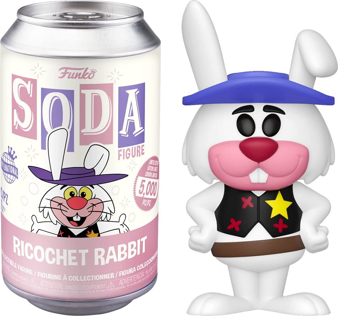 Vinyl SODA: Hanna Barbera - Ricochet Rabbit w/chase, Collectible Action Vinyl Figure - FU61654