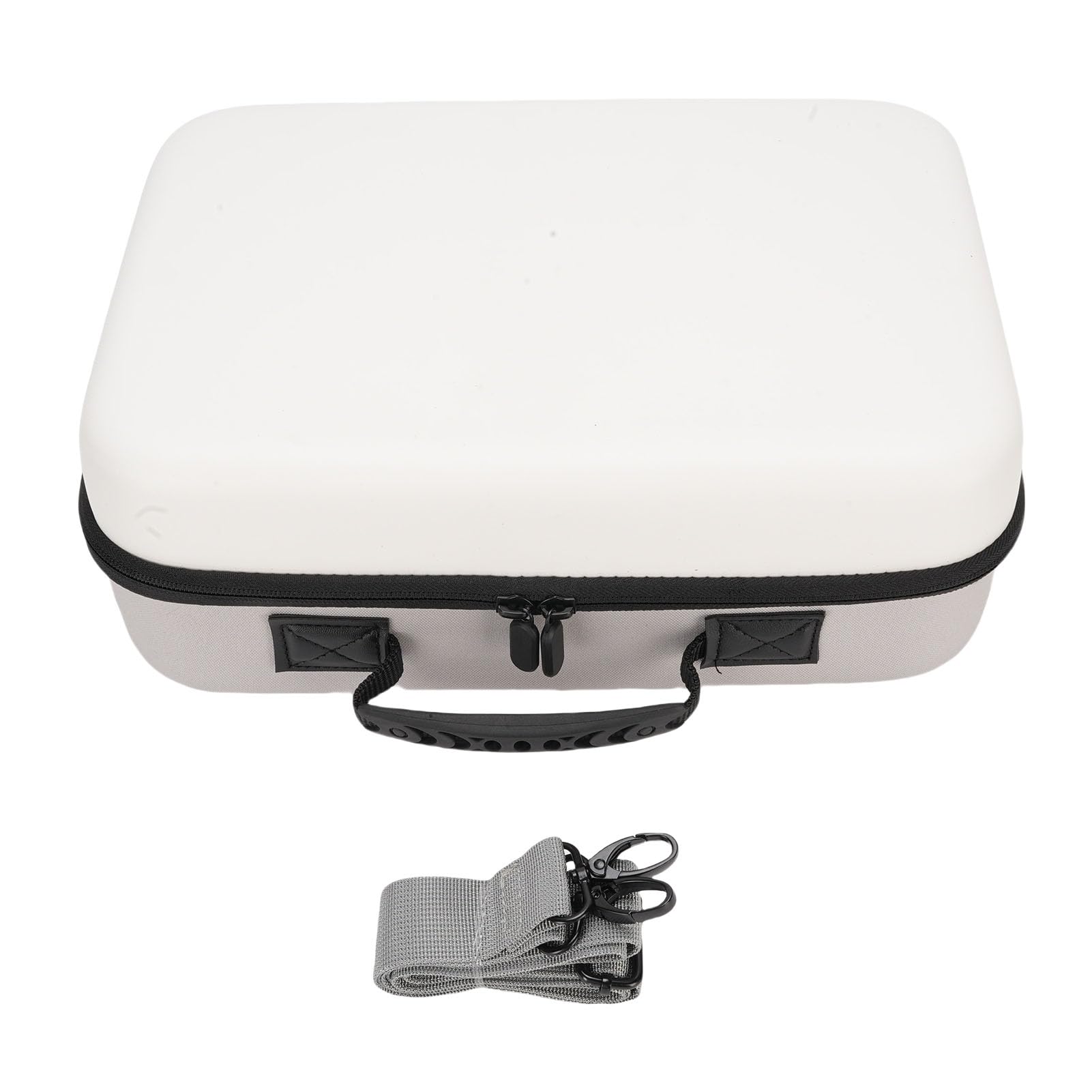 SENECESLI Bag di Console di Gioco, Custodia per L'interruttore 2 2025, Spazio di Viaggio di Protezione Protettiva con Slot di Carte da Gioco e Tasche a 2 Mesh, Spalla (WHITE)