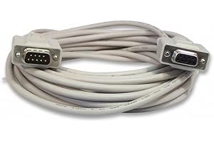 25 Foot DB9 9 Pin Serial RS-232 Male/Female Extension Cable