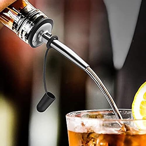 Miniatura 4 de Paquete de 30 tapas antipolvo para vertederos de botellas, tapas antipolvo de goma anticaídas, tapa sellada para vertedor cónico clásico de acero