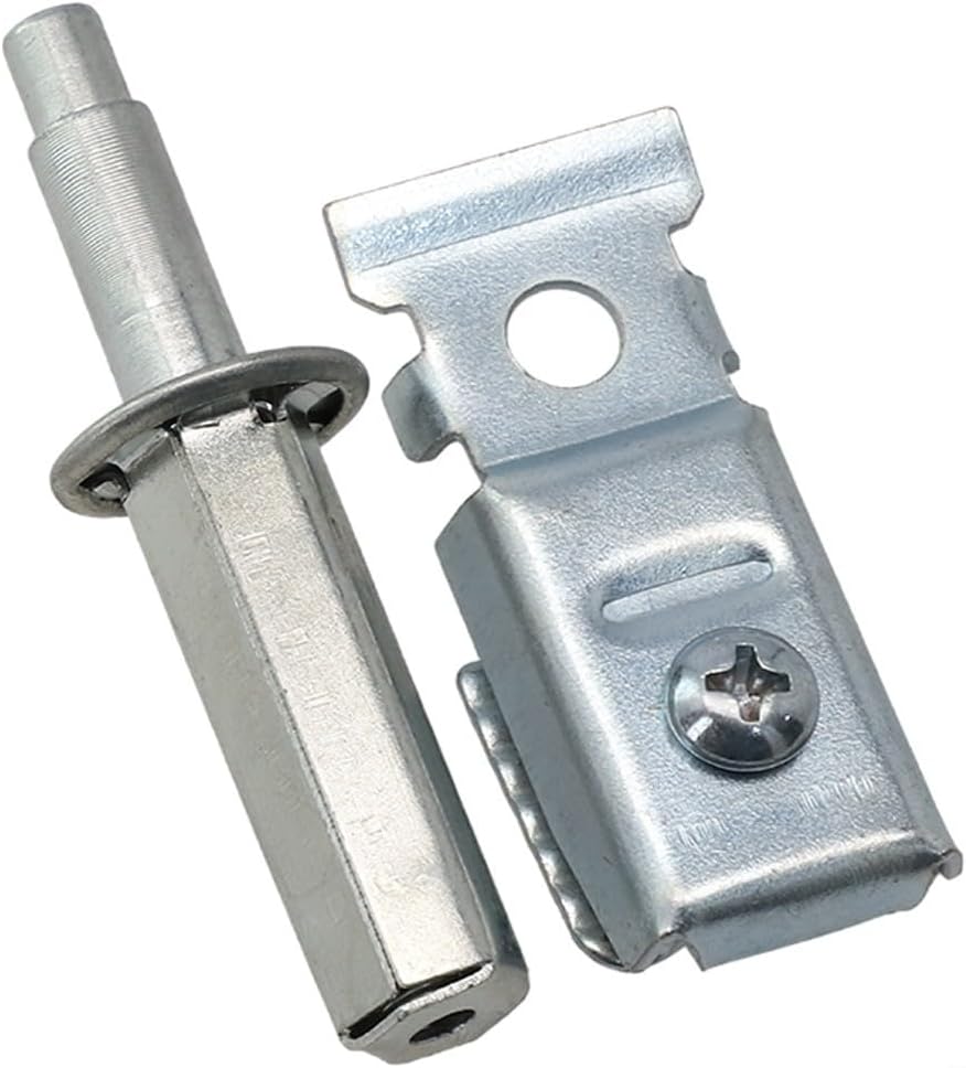 Bi Fold Door Repair Kit Top Mount Bracket Hardware Closet Door Pivot Set Nylon Metal Guides for to -3/8 Inch Thick Doors White Silver