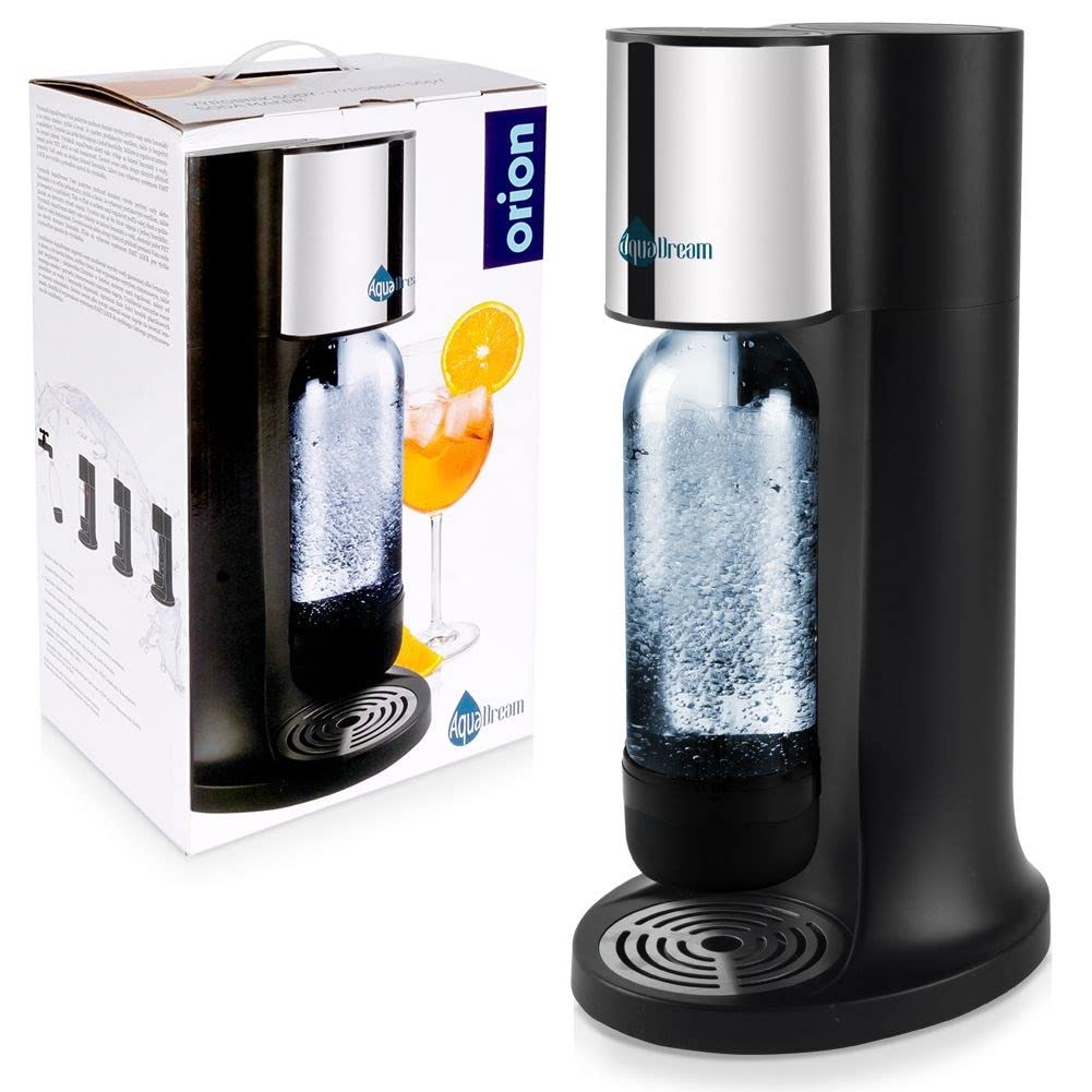 AquaDream Aireador de agua para burbujear | con gas y sifón de agua, color negro